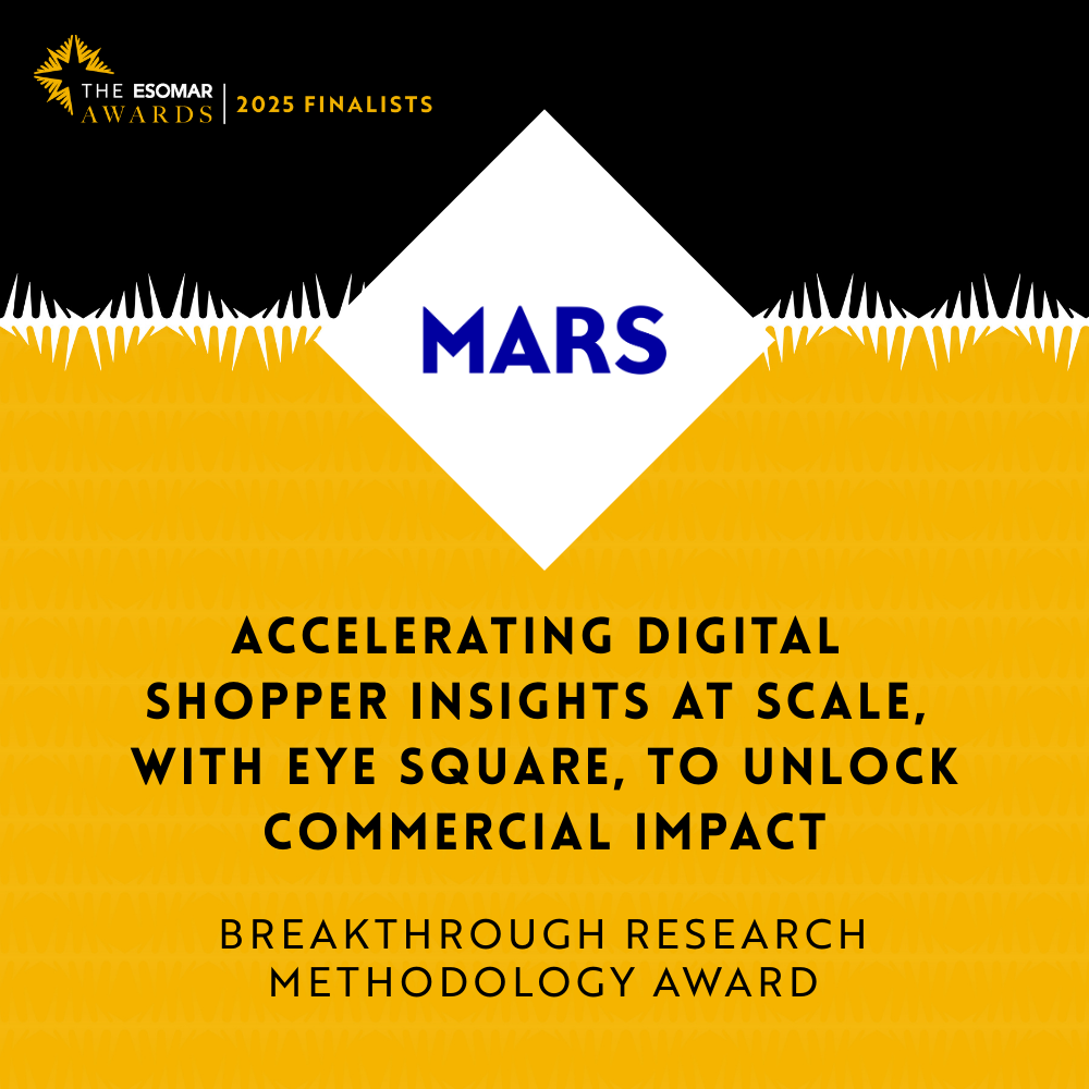Accelerating Digital Shopper Insights at Scale to Unlock Commercial Impact - Breakthrough Research Methodology Award - Global Awards