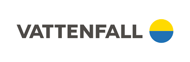 Vattenfall blue yellow grey logo