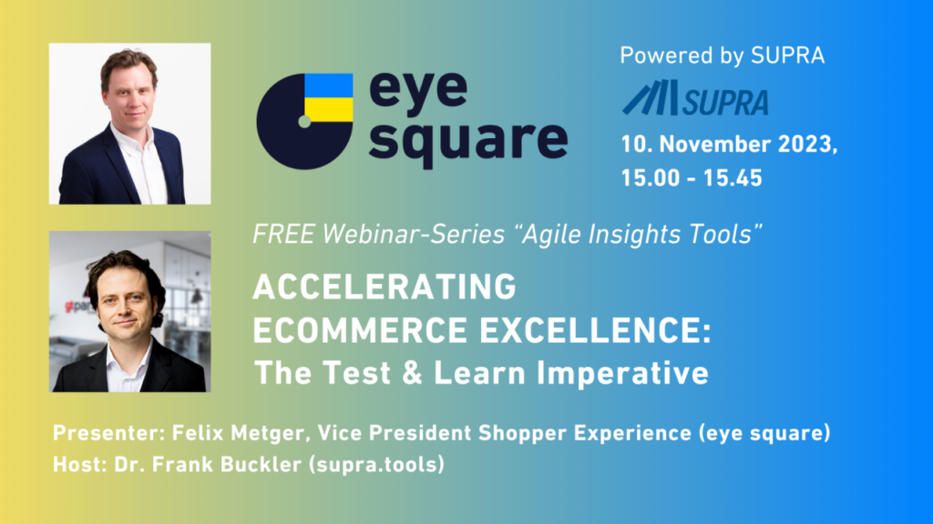 webinar series | Agile Insights Tools | Felix Metger & Dr. Frank Buckler