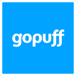 Gopuff logo with a white stroke around it