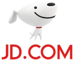 JD.Com logo with a white stroke around it