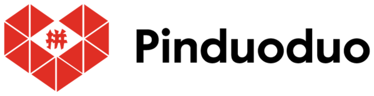 Pinduoduo logo with a white stroke around it