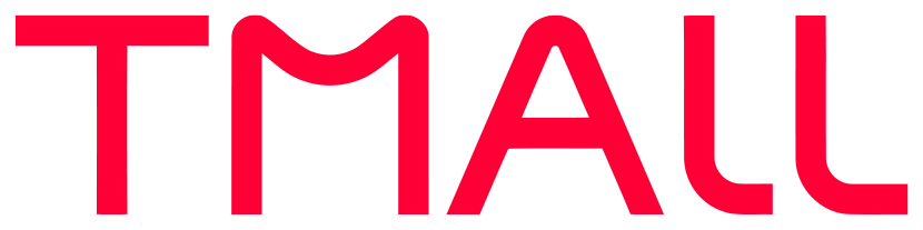 TMALL logo with a white stroke around it