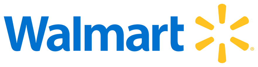 Walmart logo with a white stroke around it