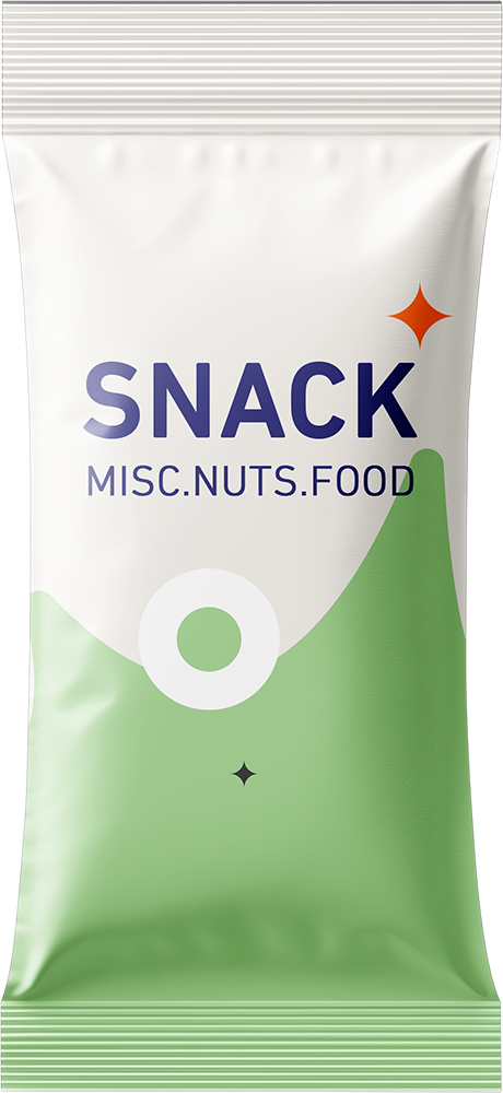 An unbranded snack bar package