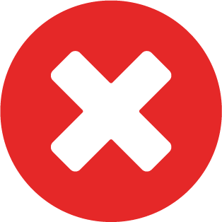 A white x centered in the middle of a red circle