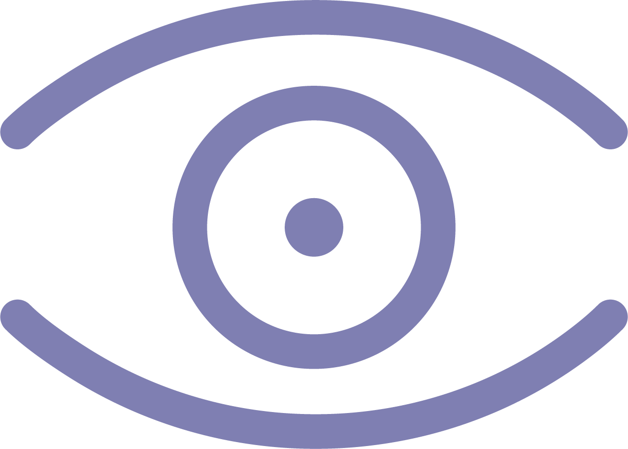 An icon of an eye with line art